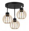 Lampa sufitowa TIMBER, drewno, regulacja, metal, E27 LIGHT HOME
