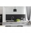 Lampa wisząca zwis, metalowy czarny klosz 12 cm ze srebrnym, chromowanym wykończeniem, podsufitka 8 cm, E27 LIGHT HOME