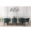 Lampa wisząca na listwie 60 cm, 6 kloszy drucianych czarnych metalowych 18 cm ze srebrnym, chromowanym wykończeniem, E27 LIGHT HOME