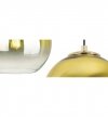 Lampa wisząca typu pająk, 4 klosze szklane złote kule 15 cm, E27 LIGHT HOME