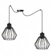 Industrialna lampa wisząca NUVOLA, dwa źródła światła, regulacja, E27 LIGHT HOME