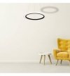 Nowoczesna lampa wisząca LED COSMO, biało- czarna LIGHT HOME