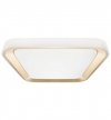 Lampa plafon LED QUADRO, zintegrowana ze światłem LED, pilot w zestawie, biało - złota LIGHT HOME