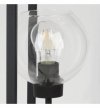 Industrialna lampa stojąca HAGA CAGE, 3 źródła światła, szklane klosze, mix kolorów, E27 LIGHT HOME