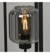 Nowoczesna lampa podłogowa NOVALJA CAGE, metalowa, 3 źródła światła, E27, szklane klosze LIGHT HOME