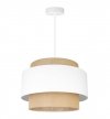 Stylowa, wisząca lampa BOHO, podwójny abażur, juta, regulacja wysokości, E27 LIGHT HOME
