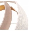 Lampa Sufitowa Wisząca Żyrandol z Kremowym Abażurem Do Salonu 45 Cm E27 WERONA LIGHT HOME