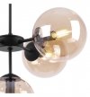 Lampa Wisząca Sufitowa Styl Loftowy, Żyrandol Czarny, Miodowe Klosze, E14 LIGHT HOME