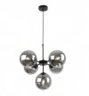 Lampa Wisząca Sufitowa Styl Loftowy, Żyrandol Czarny, Grafitowe Klosze, E14 LIGHT HOME