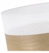 Lampa wisząca WOOD, okrągły abażur do pokoju, jadalni, sypialni, E27