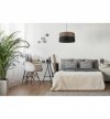 Lampa wisząca WOOD, 40cm, abażur nad stół lub sofę, orzechowe drewno
