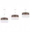 Lampa sufitowa WOOD, 40cm, elegancki żyrandol z naturalnego drewna