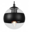 Lampa sufitowa typu pająk TOLEDO, czarna, klosze kule, loft, gwint E14