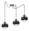 Lampa sufitowa TOLEDO, pająk, loft, do salonu i sypialni, trzy klosze kule, E14