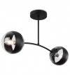 Lampa sufitowa TOLEDO, czarny żyrandol do salonu, sypialni, nowoczesny, E14