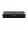 Lampa solarna ogrodowa BRICK, czarny kinkiet, natynkowy, loft, czujnik zmierzchu i ruchu, LED