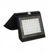 Lampka ogrodowa solarna BUTTERFLY, LED, czarna, czujnik PIR, czujnik zmierzchu, 3,2W