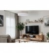 Lampa typu plafon WOOD, biało-beżowy okrągły żyrandol 50cm, elegancki, 3xE27