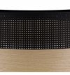Lampa typu plafon z abażurem WOOD, sufitowa, nowoczesna, naturalny złoty dąb