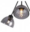 Lampa sufitowa potrójna VENICE, żyrandol, grafitowa, czarna konstrukcja loft, do salonu