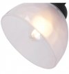 Lampa wisząca VENICE, sufitowa, długi czarny pająk loft, mleczne białe szklane misy, do salonu