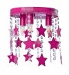 Lampa sufitowa plafon STAR, w kolorze różowym, dziecięca, do sypialni, potrójna