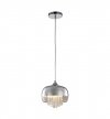 Lampa wisząca sufitowa żyrandol LUNA, kolor chrom, glamour, pojedyncza