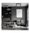 Lampa sufitowa plafon LED CINO, w kolorze czarnym, nowoczesna, do salonu