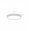 Plafon LED SHINY, w kolorze bursztynowym, styl nowoczesny, moc 34W