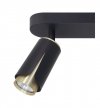 Lampa sufitowa spot LED FLOWER, w kolorze czarnym, glamour, do salonu