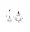Lampa LOFT Industrialna - NUVOLA 2034/1/L