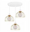 LAMPA WISZĄCA ZŁOTA DRUCIANA KOLORY MOBI 2175/3/OW HOME LIGHT HOME