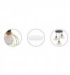 LAMPA WISZĄCA ZŁOTA DRUCIANA KOLORY MOBI 2175/3/OW HOME LIGHT HOME