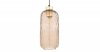 TK LIGHTING 4575 PESCARA LAMPA WISZĄCA CZARNO ZŁOTA Z BURSZTYNOWYM KLOSZEM