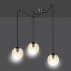 LAMPA WISZĄCA SPIDER PAJĄK KLOSZE SZKLANE KULE EMIBIG GIGI 3 BL MIODOWY