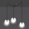 LAMPA WISZĄCA SPIDER PAJĄK KLOSZE SZKLANE KULE EMIBIG GIGI 3 BL TRANSPARENT