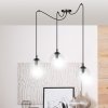 LAMPA WISZĄCA SPIDER PAJĄK KLOSZE SZKLANE KULE EMIBIG GIGI 3 BL TRANSPARENT
