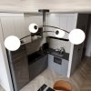 LAMPA WISZĄCA NOWOCZESNA KULE BIAŁE EMIBIG PREGOS 4 BLACK