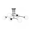 LAMPA WISZĄCA NOWOCZESNA KULE BIAŁE EMIBIG PREGOS 6 BLACK