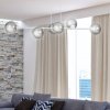 LAMPA WISZĄCA BIAŁA SZKLANE KLOSZE KULE DO SALONU SYPIALNI JADALNI NAD STÓŁ EMIBIG ROSSI 6 WH GRAFIT
