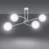 LAMPA SUFITOWA KULE SZKLANE BIAŁE MLECZNE EMIBIG SELBI 4 WHITE