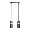 LAMPA WISZĄCA TUBA NAD STÓŁ Z DREWNEM EMIBIG AKARI 2 BLACK
