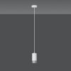 LAMPA WISZĄCA TUBA NAD STÓŁ DO KUCHNI JADALNI EMIBIG FUMIKO 1 WH/CHROME