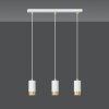 LAMPA WISZĄCA TUBA NAD STÓŁ DO KUCHNI JADALNI EMIBIG FUMIKO 3 WH/GOLD
