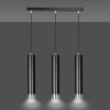 LAMPA WISZĄCA NAD STÓŁ DO KUCHNI JADALNI TUBA EMIBIG KIBO 3 BL/CHROME