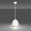 LAMPA WISZĄCA METALOWA KOPUŁA NAD STÓŁ WYSPĘ EMIBIG LENOX 1 WHITE / GOLD