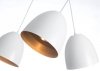 LAMPA WISZĄCA METALOWA KOPUŁA NAD STÓŁ WYSPĘ EMIBIG LENOX 1 WHITE / GOLD