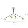 LAMPA WISZĄCA SUFITOWA NOWOCZESNA ZŁOTY REFLEKTOR EMIBIG VERNO 4 BLACK