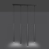LAMPA WISZĄCA TUBA NAD STÓŁ BAR WYSPĘ DO KUCHNI JADALNI EMIBIG SELTER 4 BLACK