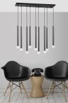 LAMPA WISZĄCA TUBA NAD STÓŁ BAR WYSPĘ DO KUCHNI JADALNI EMIBIG SELTER 9 BLACK
